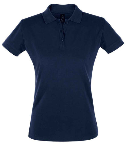 SOL'S SOL'S Ladies Perfect Cotton Piqué Polo Shirt - French Navy (11347)