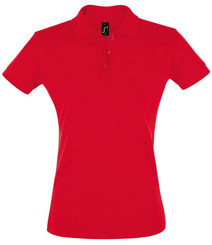 SOL'S SOL'S Ladies Perfect Cotton Piqué Polo Shirt - Red (11347)
