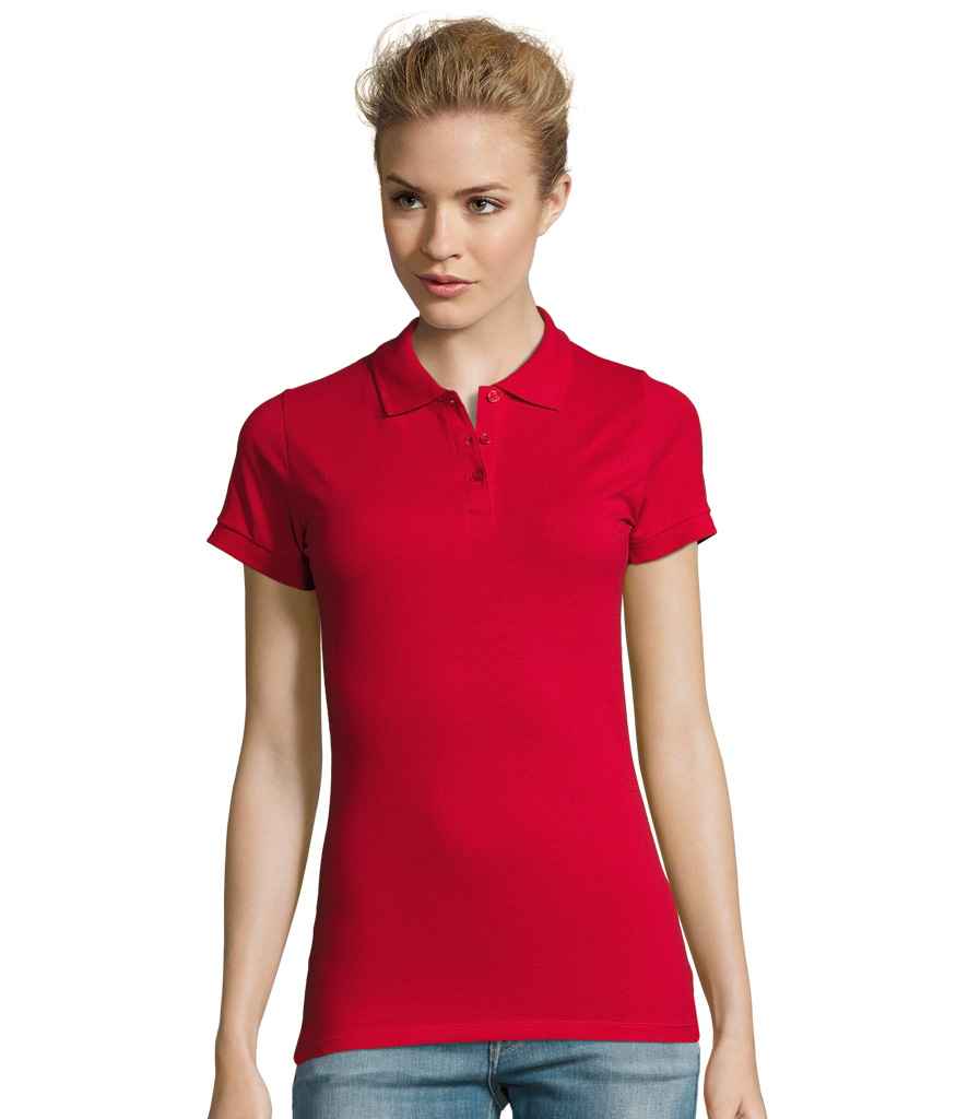 SOL'S SOL'S Ladies Perfect Cotton Piqué Polo Shirt - Red (11347)
