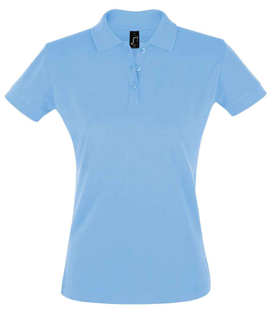 SOL'S SOL'S Ladies Perfect Cotton Piqué Polo Shirt - Sky Blue (11347)
