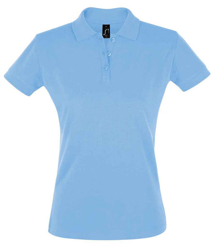 SOL'S SOL'S Ladies Perfect Cotton Piqué Polo Shirt - Sky Blue (11347)