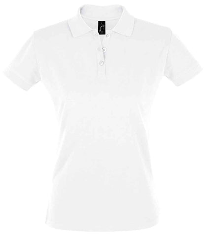 SOL'S SOL'S Ladies Perfect Cotton Piqué Polo Shirt - White (11347)