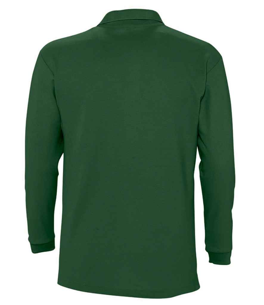 SOL'S SOL'S Winter II Long Sleeve Cotton Piqué Polo Shirt - Golf Green (11353)