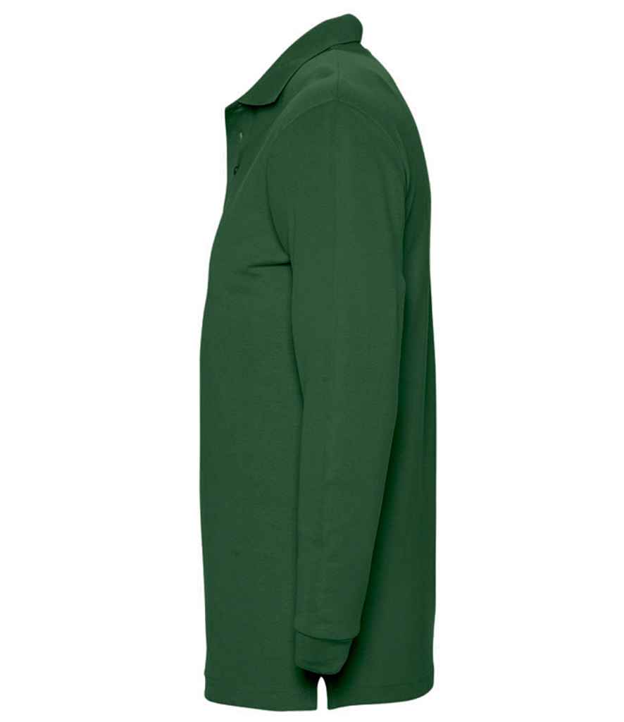 SOL'S SOL'S Winter II Long Sleeve Cotton Piqué Polo Shirt - Golf Green (11353)