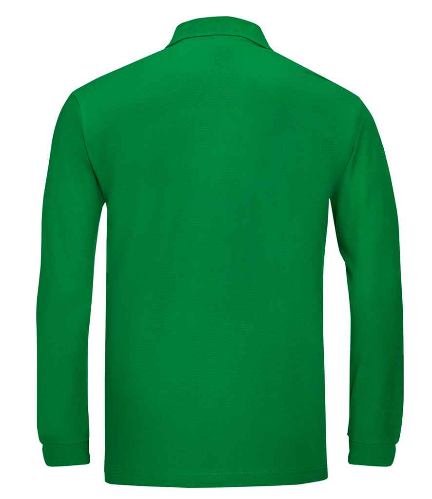 SOL'S SOL'S Winter II Long Sleeve Cotton Piqué Polo Shirt - Kelly Green (11353)