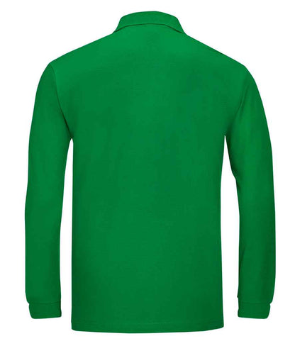 SOL'S SOL'S Winter II Long Sleeve Cotton Piqué Polo Shirt - Kelly Green (11353)