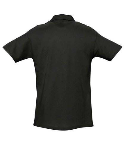 SOL'S SOL'S Spring II Heavy Cotton Piqué Polo Shirt - Black (11362)