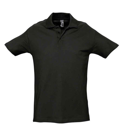 SOL'S SOL'S Spring II Heavy Cotton Piqué Polo Shirt - Black (11362)