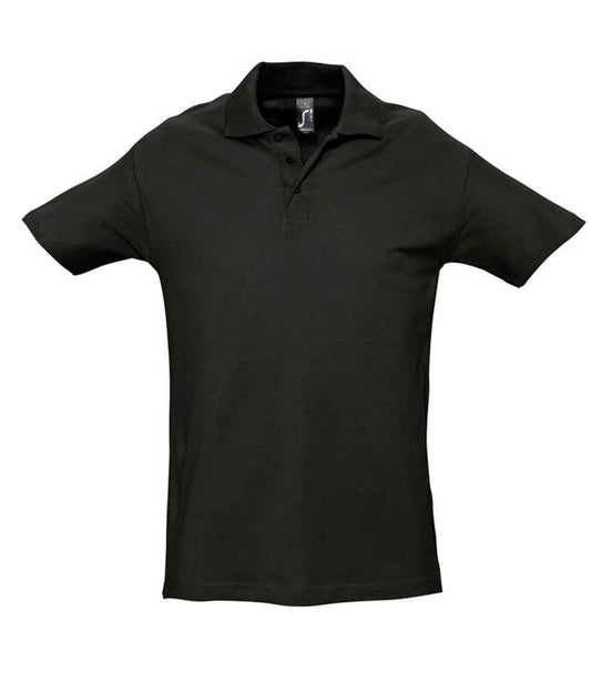 SOL'S SOL'S Spring II Heavy Cotton Piqué Polo Shirt - Black (11362)