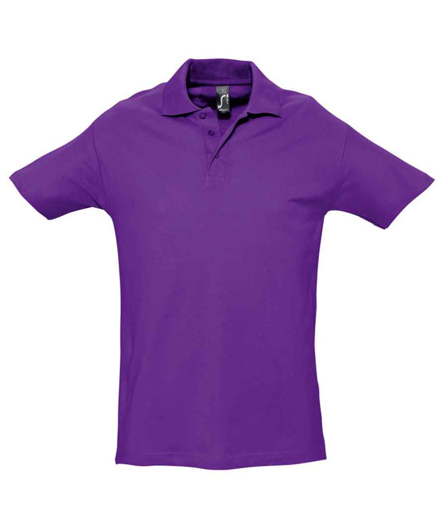 SOL'S SOL'S Spring II Heavy Cotton Piqué Polo Shirt - Dark Purple (11362)