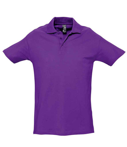 SOL'S SOL'S Spring II Heavy Cotton Piqué Polo Shirt - Dark Purple (11362)