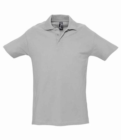 SOL'S SOL'S Spring II Heavy Cotton Piqué Polo Shirt - Grey Marl (11362)