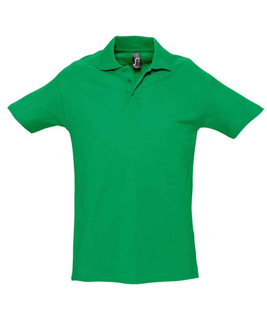 SOL'S SOL'S Spring II Heavy Cotton Piqué Polo Shirt - Kelly Green (11362)