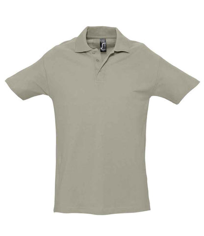 SOL'S SOL'S Spring II Heavy Cotton Piqué Polo Shirt - Khaki (11362)