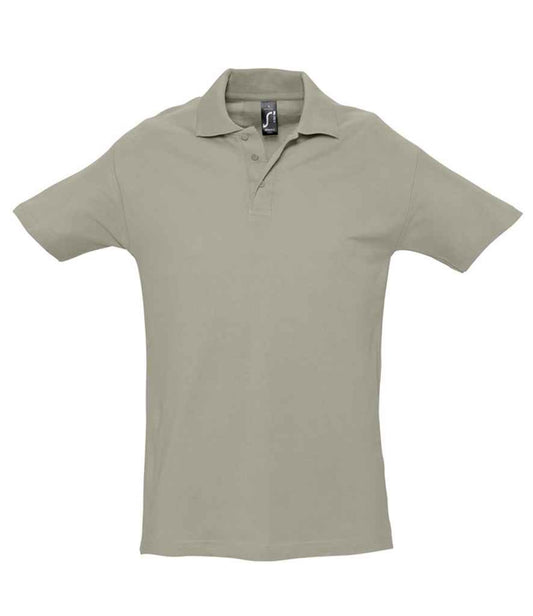 SOL'S SOL'S Spring II Heavy Cotton Piqué Polo Shirt - Khaki (11362)