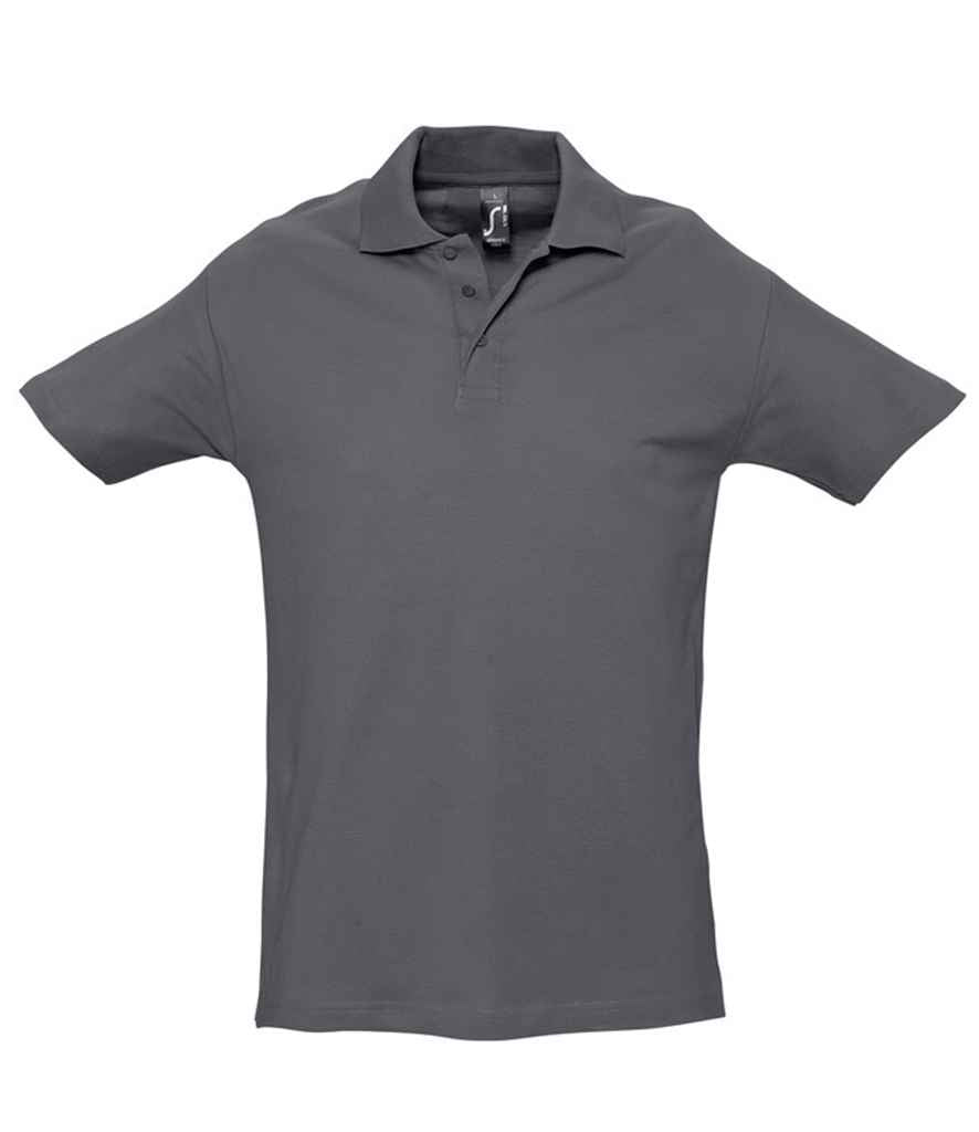 SOL'S SOL'S Spring II Heavy Cotton Piqué Polo Shirt - Mouse Grey (11362)