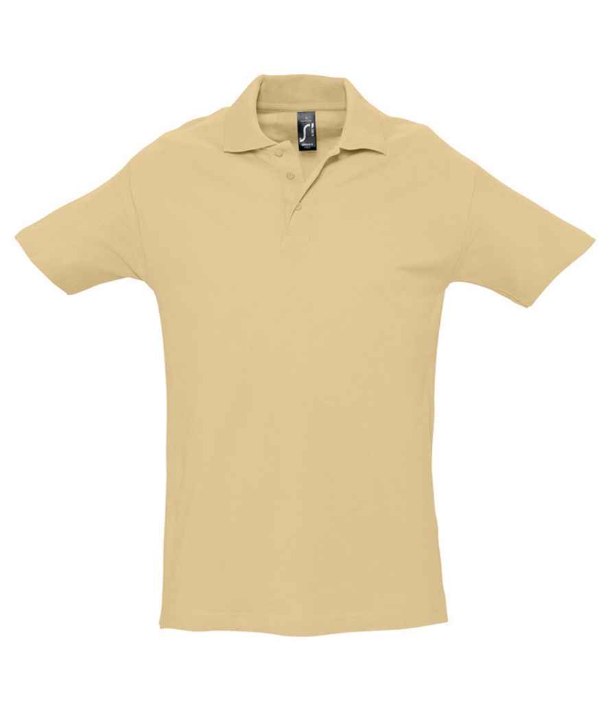 SOL'S SOL'S Spring II Heavy Cotton Piqué Polo Shirt - Sand (11362)