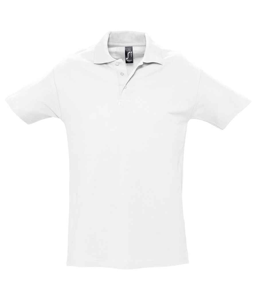 SOL'S SOL'S Spring II Heavy Cotton Piqué Polo Shirt - White (11362)