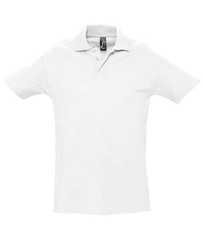 SOL'S SOL'S Spring II Heavy Cotton Piqué Polo Shirt - White (11362)