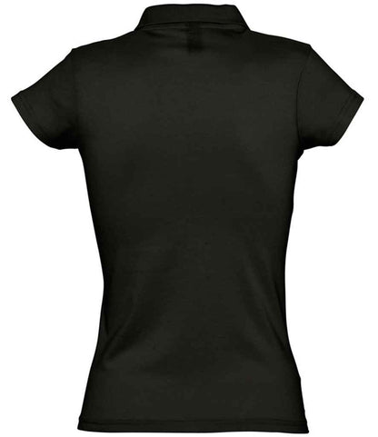 SOL'S SOL'S Ladies Prescott Cotton Jersey Polo Shirt - Deep Black (11376)