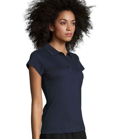 SOL'S SOL'S Ladies Prescott Cotton Jersey Polo Shirt - French Navy (11376)