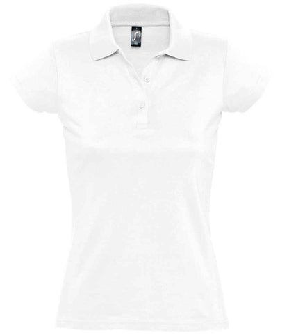 SOL'S SOL'S Ladies Prescott Cotton Jersey Polo Shirt - White (11376)