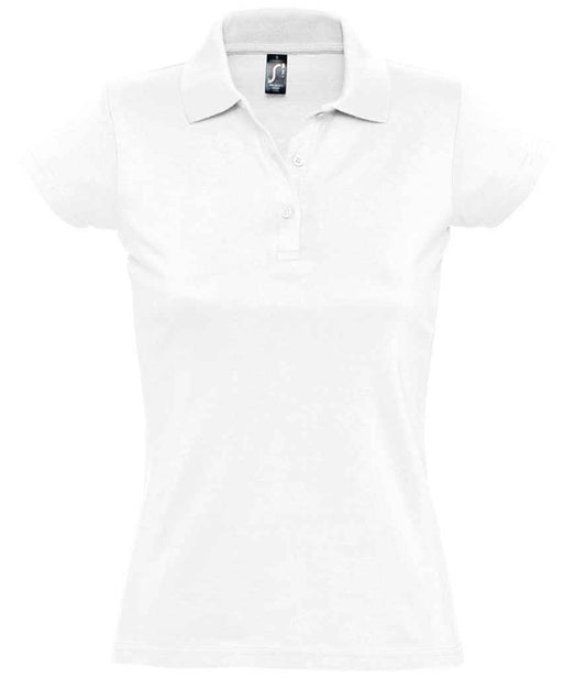 SOL'S SOL'S Ladies Prescott Cotton Jersey Polo Shirt - White (11376)