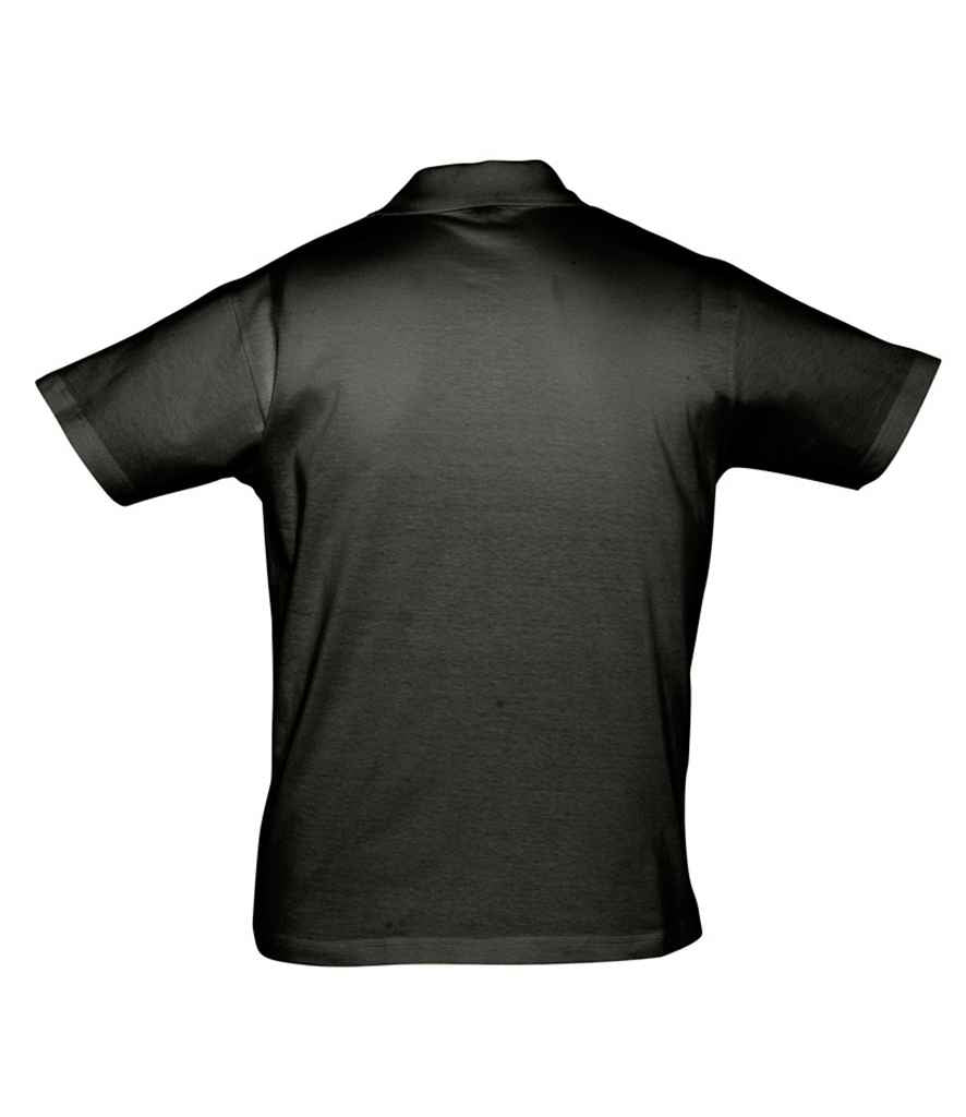 SOL'S SOL'S Prescott Cotton Jersey Polo Shirt - Deep Black (11377)