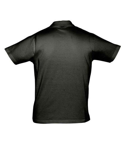 SOL'S SOL'S Prescott Cotton Jersey Polo Shirt - Deep Black (11377)