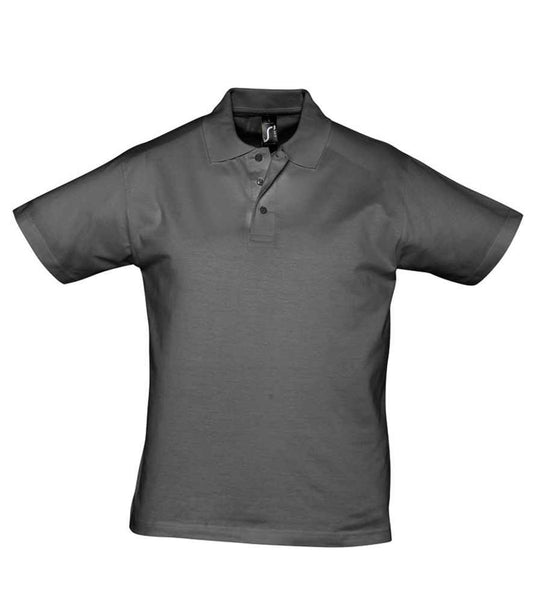 SOL'S SOL'S Prescott Cotton Jersey Polo Shirt - Dark Grey (11377)