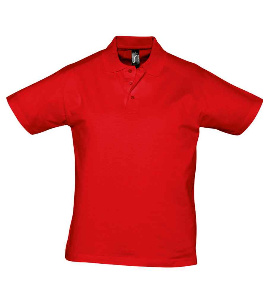 SOL'S SOL'S Prescott Cotton Jersey Polo Shirt - Red (11377)
