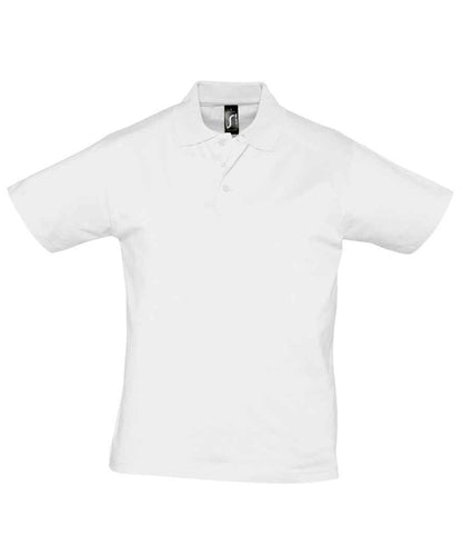 SOL'S SOL'S Prescott Cotton Jersey Polo Shirt - White (11377)