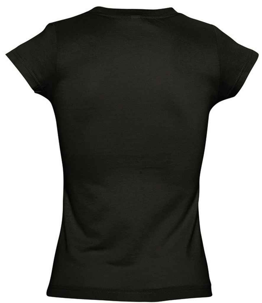 SOL'S SOL'S Ladies Moon V Neck T-Shirt - Deep Black (11388)