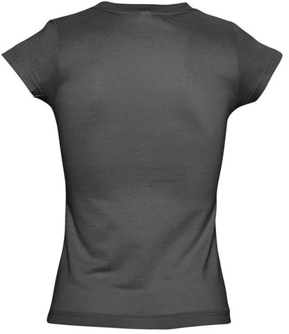 SOL'S SOL'S Ladies Moon V Neck T-Shirt - Dark Grey (11388)