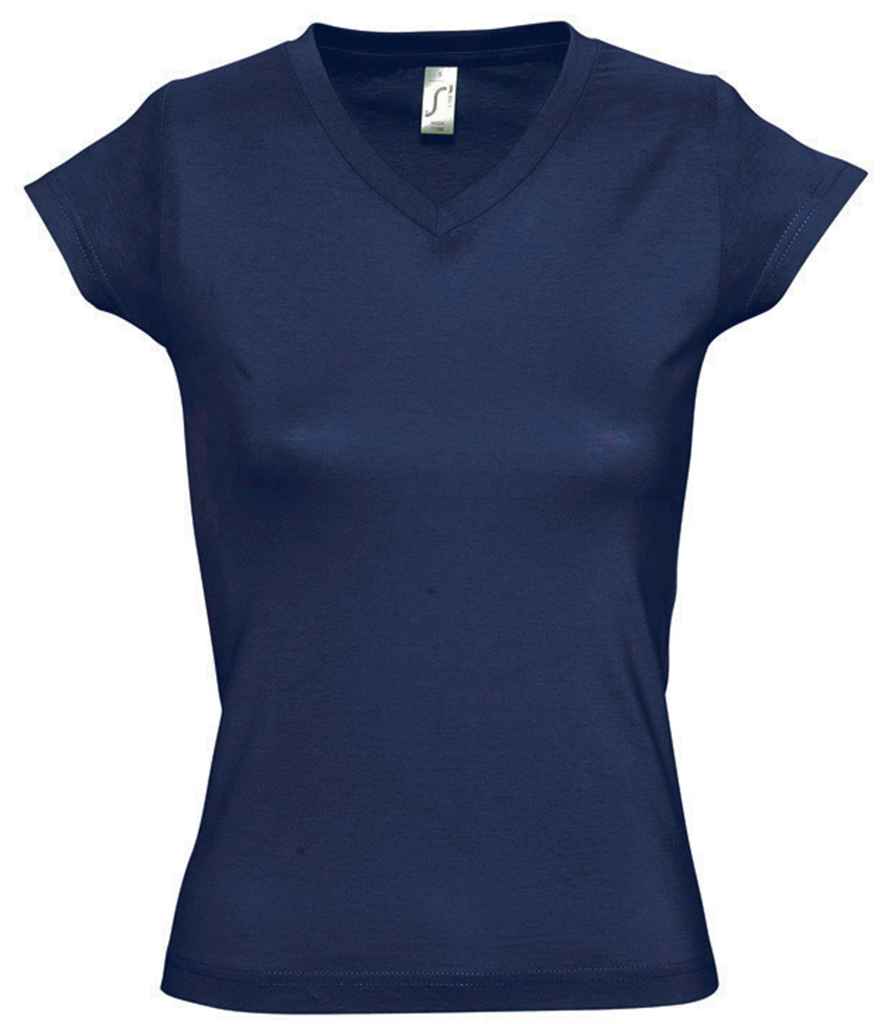 SOL'S SOL'S Ladies Moon V Neck T-Shirt - French Navy (11388)