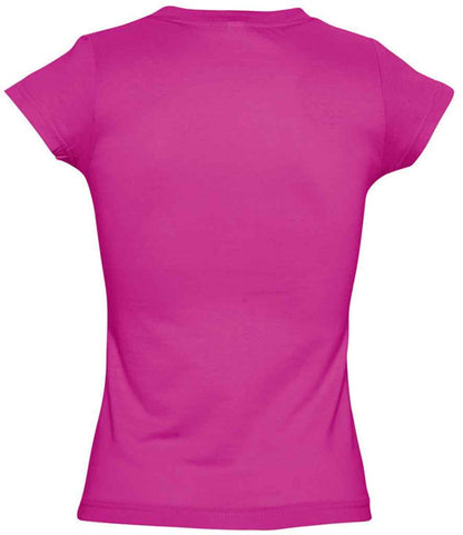 SOL'S SOL'S Ladies Moon V Neck T-Shirt - Fuchsia (11388)