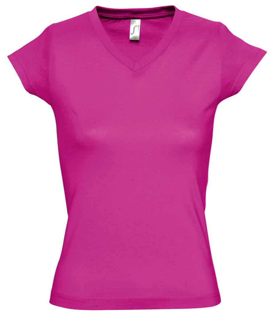 SOL'S SOL'S Ladies Moon V Neck T-Shirt - Fuchsia (11388)