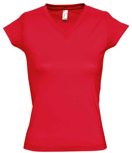 SOL'S SOL'S Ladies Moon V Neck T-Shirt - Red (11388)