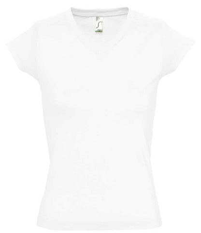 SOL'S SOL'S Ladies Moon V Neck T-Shirt - White (11388)