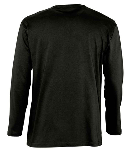 SOL'S SOL'S Monarch Long Sleeve T-Shirt - Deep Black (11420)