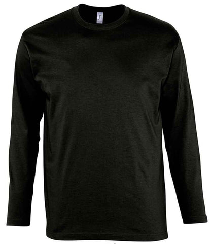 SOL'S SOL'S Monarch Long Sleeve T-Shirt - Deep Black (11420)