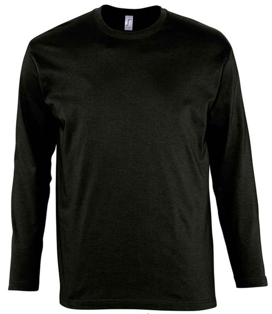 SOL'S SOL'S Monarch Long Sleeve T-Shirt - Deep Black (11420)