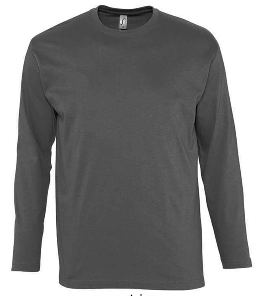 SOL'S SOL'S Monarch Long Sleeve T-Shirt - Dark Grey (11420)