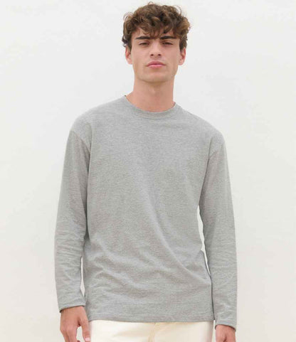 SOL'S SOL'S Monarch Long Sleeve T-Shirt - Grey Marl (11420)