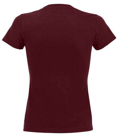 SOL'S SOL'S Ladies Imperial Heavy T-Shirt - Burgundy (11502)