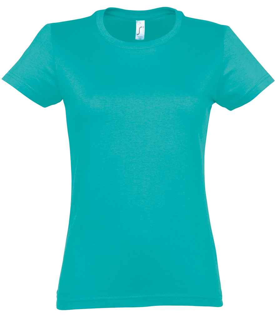SOL'S SOL'S Ladies Imperial Heavy T-Shirt - Caribbean Blue (11502)