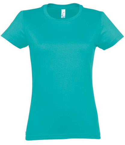 SOL'S SOL'S Ladies Imperial Heavy T-Shirt - Caribbean Blue (11502)
