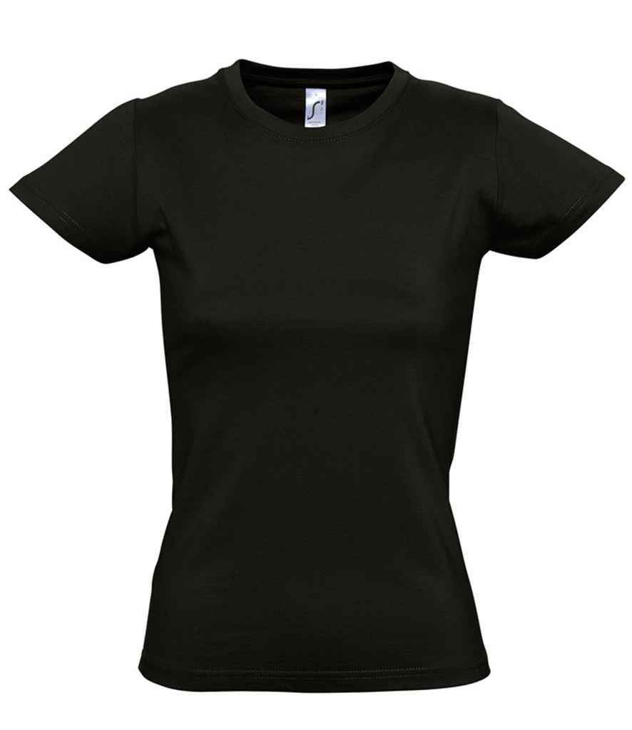 SOL'S SOL'S Ladies Imperial Heavy T-Shirt - Deep Black (11502)