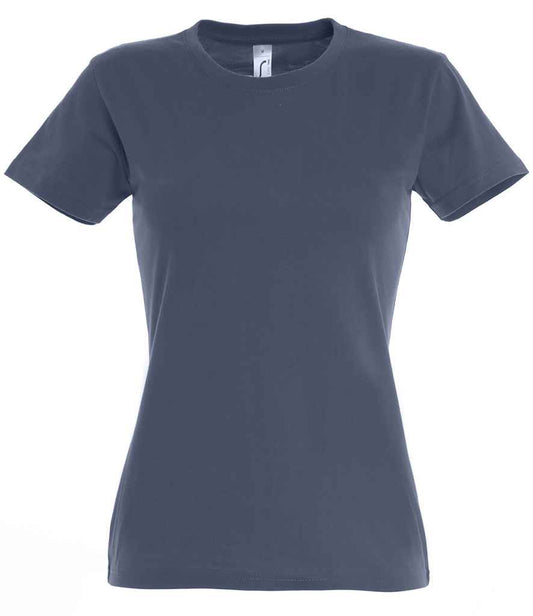SOL'S SOL'S Ladies Imperial Heavy T-Shirt - Denim (11502)