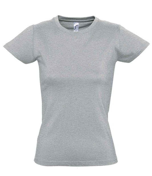 SOL'S SOL'S Ladies Imperial Heavy T-Shirt - Grey Marl (11502)
